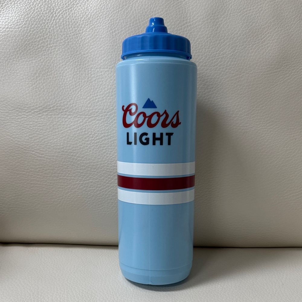 Coors Light Blue Plastic Water Bottle- Brand New